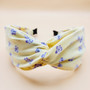 Myosotis Pattern Fabric Headband (Yellow)