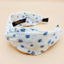 Myosotis Pattern Fabric Headband (White)