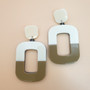 Rec Resin Earrings (Neutral)