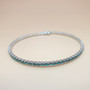  Crystal Bangle (Emerald/silver)