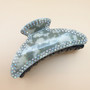 Large Edge Crystal Hair Claw (Grey)