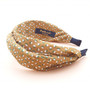 Dot twist fabric headband (Brown)