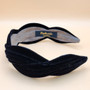 Wavy velvet headband (Black)