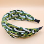 Geometrical design fabric headband