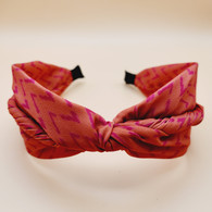 Arrow Pattern Twist Fabric Headband (Orange)