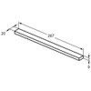 Ideal Standard  Ideal Standard i.life 27cm handle, brushed chrome T5325YE
