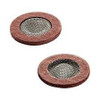 Ideal Standard SHERM SCREEN A962595NU Fast Part Spares, two red circular parts with mesh centers.