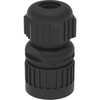 Geberit coupling socket 242885001 for mains connection 3-pin 242.885.00.1, black, plastic connector.