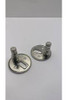 Vitra ESPACE OPAL SEAT FIXING 420821YP1TE, metal fixing parts with round base and pin.
