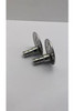 Vitra ESPACE OPAL SEAT FIXING 420821YP1TE, two silver seat fixing parts on a white background.