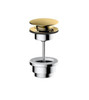 RAK Brass Universal Clicker Waste In Brushed Gold RAKCCW008G Bathroomsuites, gold and silver clicker waste.