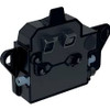 Button frame with electronic element for 245.551.00.6 Geberit 245.838.00.6, black color, rectangular shape.