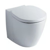 The Ideal Standard Concept back to wall horizontal outlet pan in White, model E798501, is a sleek and modern toilet design. This product is crafted to fit seamlessly against the wall, providing a clean and minimalist appearance. The horizontal outlet allows for efficient plumbing connections, making it a practical choice for contemporary bathroom spaces. The white finish adds a touch of elegance and ensures it complements a wide range of bathroom décors. 

Equally suitable for installation in commercial and domestic bathrooms, the robust Ideal Standard Concept back-to-wall WC pan is built in a high-gloss white vitreous china. Fitted with a horizontal outlet, this toilet pan has an elegantly curved design to complement the majority of suites.