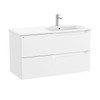 Roca Aleyda Unik Wall-hung Vanity Unit with Two Drawers and Right-handed Basin (1000mm) A857713509