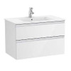 Roca Unik The Gap Compact 2 Drawer 600mm Glossy White A851495806