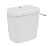 Sandringham 21 elongated cistern with spatula lever, 75cm projection, white, Armitage Shanks, Ideal Standard.