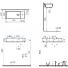 Vitra NarrowSink 60x28 cm Right  Brassware perforated water overflow perforated 7406B003-0029