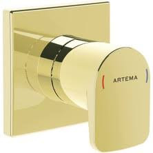 Artema Flo S A4144823 Built-in Stop Valve, Surface Mounted Group, Gold