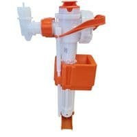 Vitra FILLER VALVE 437977YP toilet cistern float inlet valve, white and orange plastic part.