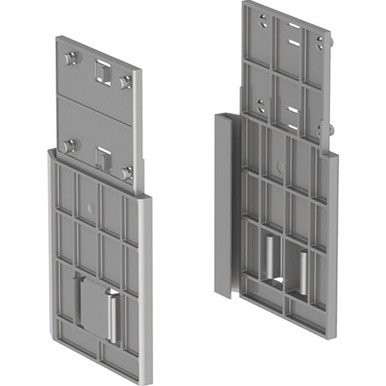 Side part extension for Geberit Monolith sanitary module, mid-grey pearl mica, 2 pieces, Geberit brand.