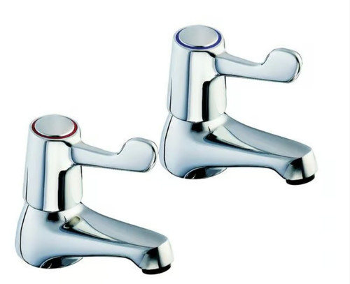 Twyford   Sola 1/2" Lever Action Taps (pair)   SF2401CP