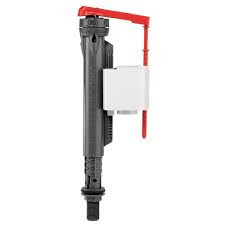 Wirquin Fill Float Valve 10120028, black and red plumbing component with white part.