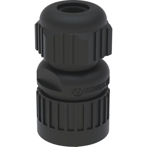 Geberit coupling socket 242885001 for mains connection 3-pin 242.885.00.1, black, plastic connector.