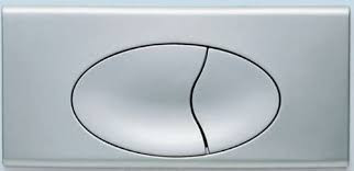 Ideal Standard E4434AA Chrome toilet button by Armitage Shanks, dual flush toilet control panel.