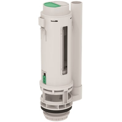 Ideal Standard EV495AA Standard Outlet Valve - Mechanical 2020, white, with green accents and pipe.