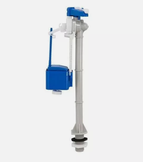 Ideal Standard Inlet Valve Bottom Inlet 8.5 Inch SR026867, blue and white toilet fill valve.