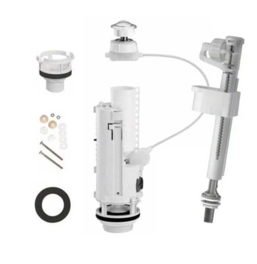 Siamp Close Couple Toilet Cistern Fittings 37998110 Deluxe Component Pack with white background and parts.