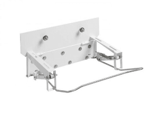 ROCA Access Swivel Washbasin Support, silver, adjustable bracket for easy basin installation and maintenance.