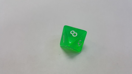 D8 (translucent green)