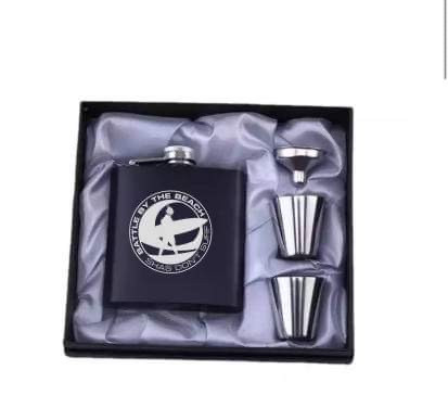 Battle By the Beach Flask