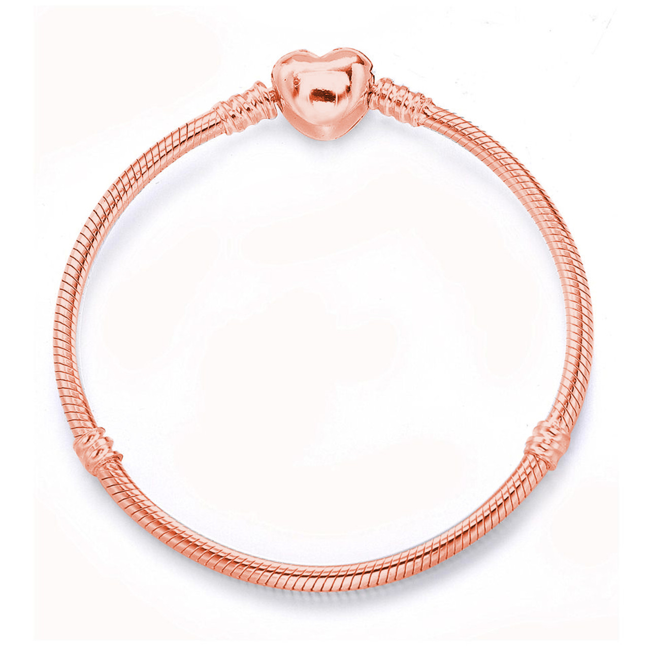 Elsa Peretti® Diamonds by the Yard® Open Heart bracelet in 18k rose gold. |  Tiffany & Co.
