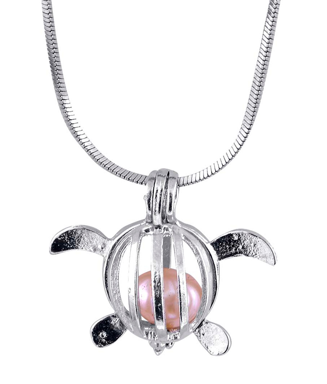 Wish® Pearl, Cultured Freshwater Pearl Rhodium Over Silver Cage Pendant -  NPA109 | JTV.com