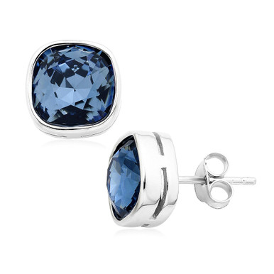 Swarovski Crystal Stud Earrings w/ Sterling Silver Backing