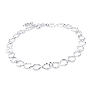 Sterling Silver Infinity Bracelet