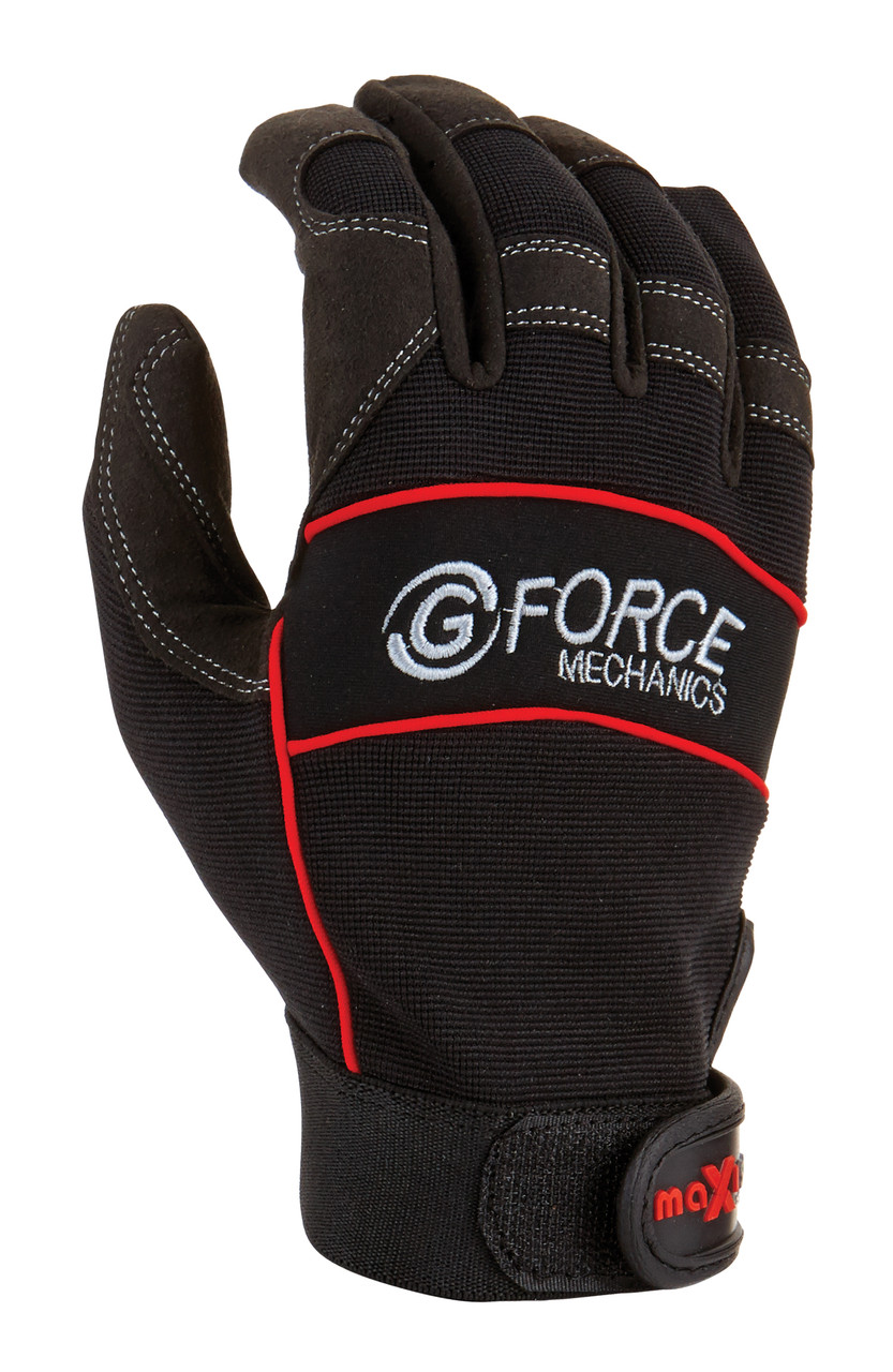 Maxisafe G-Force 'Grip' Fingerless Mechanics Gloves