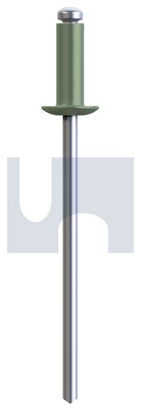 RIVET 5052 ALUM/STEEL PALE EUCALYPT DOME HEAD - Cost Less Bolts