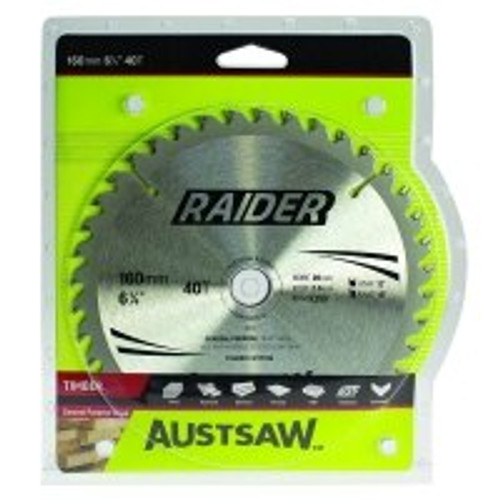 Austsaw Raider Timber Blade Thin Kerf 160mm x 20/16 Bore