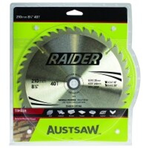 Austsaw Raider Timber Blade Thin Kerf 210mm x 25/16 Bore