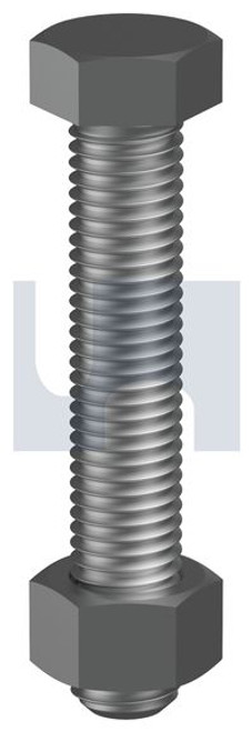 MILD STEEL 4.6 ZINC BOLT METRIC & NUT