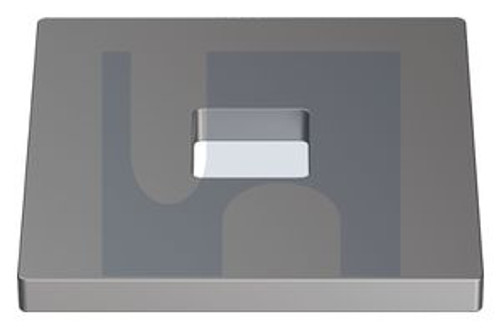 GALVANISED MILD STEEL SQUARE WASHER WITH SQUARE HOLE