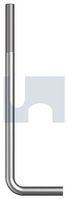 GALVANISED MILD STEEL 4.8 FOUNDATION L-BOLT