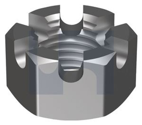 ZINC SLOTTED NUT HEX METRIC FINE