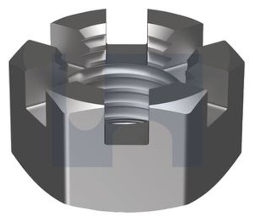 ZINC SLOTTED NUT HEX UNF