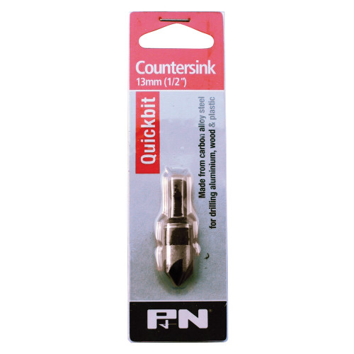 QUICKBIT 1/4" SHANK HEX DRIVE CSK ROSE HEAD CARBON