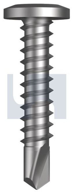 METAL SELF DRILLER WAFER HEAD R1000 BI-METAL STAINLESS 304 PHILLIPS DRIVE #10-16 x 25