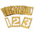 Brass Interlocking Heavy Duty Number 0-9 Stencils Different Sizes